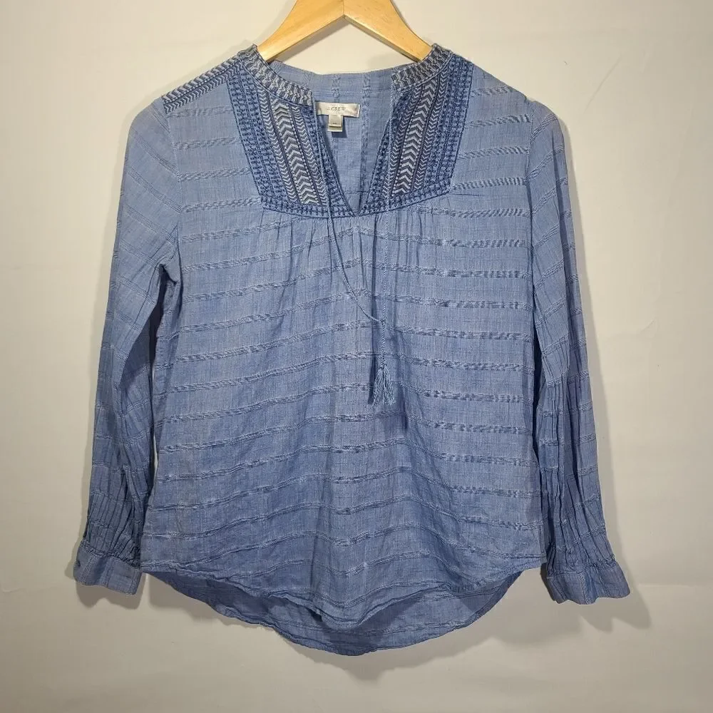 J. Crew embroidered detail